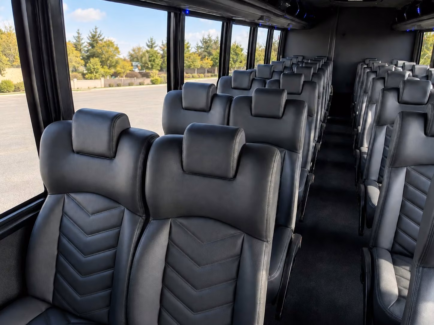 15 passenger minibus inside