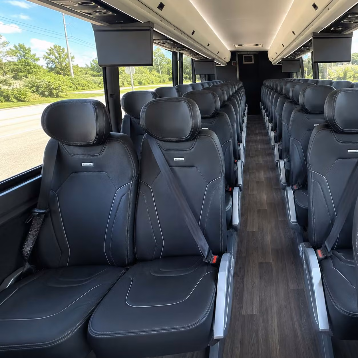 manteca charter bus interior