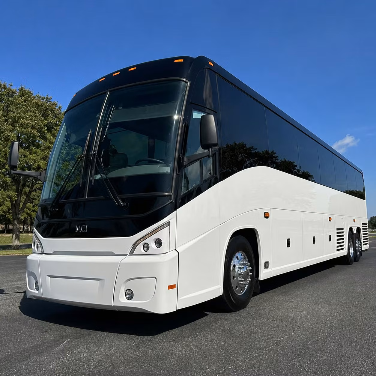manteca charter bus rental exterior