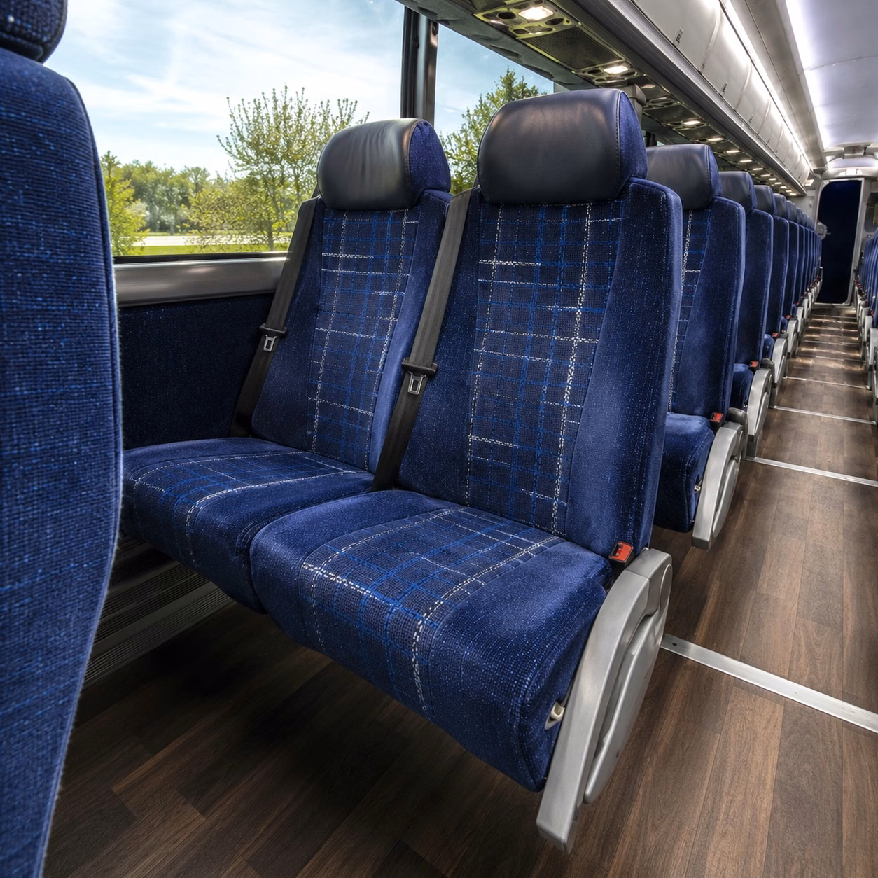 manteca charter bus rental inside