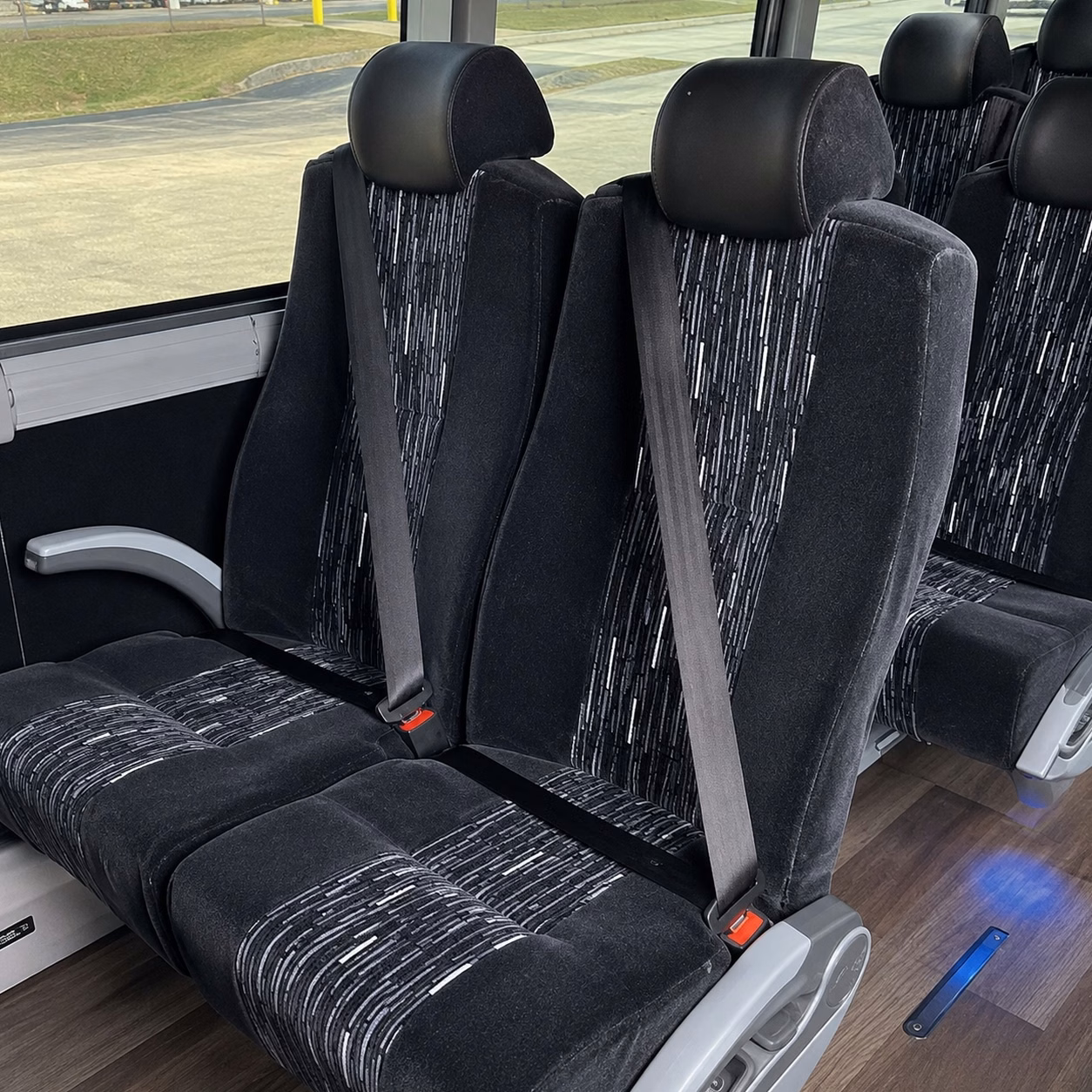 manteca charter bus rental interior