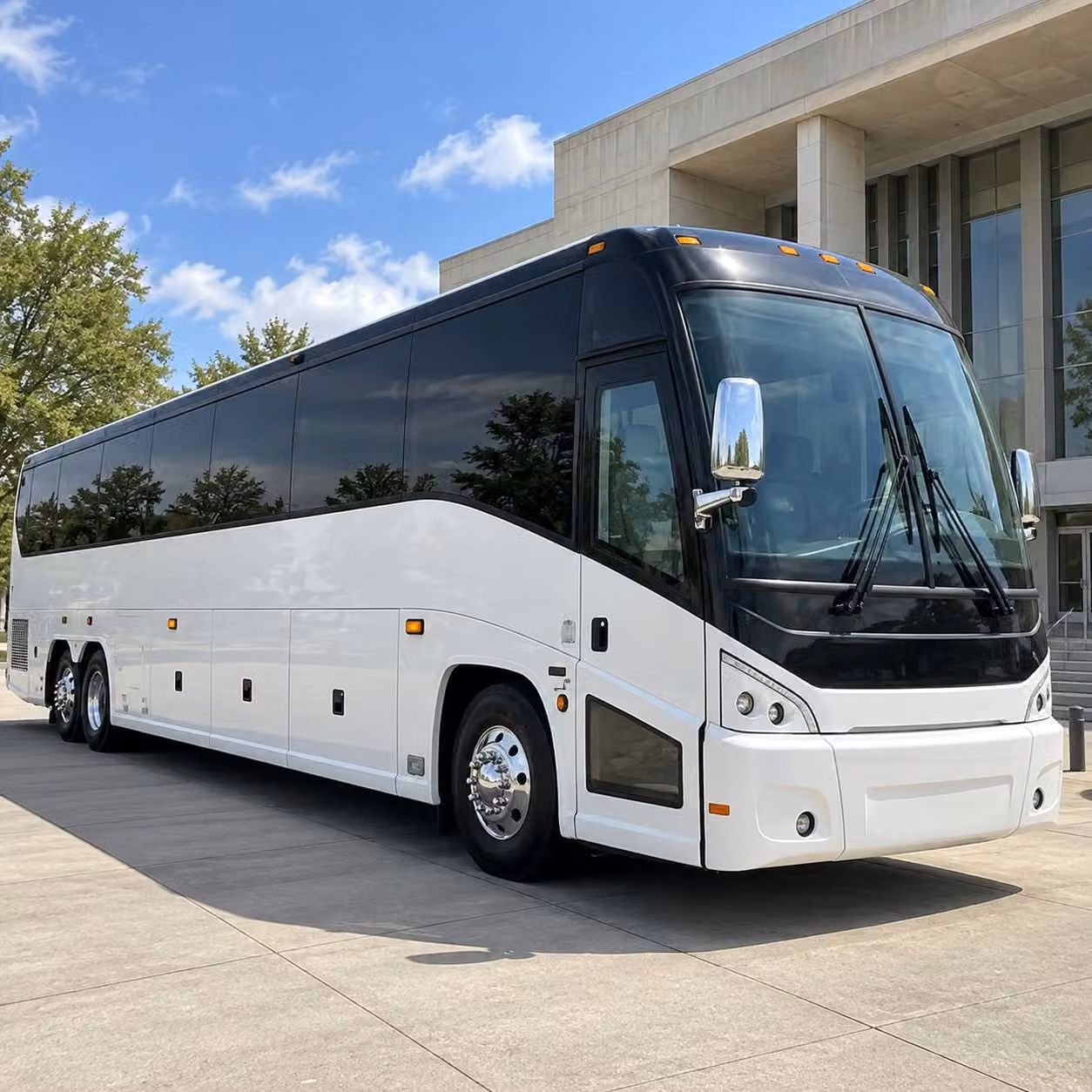 one bus rental covers the whole day for manteca zoo and nature field trips