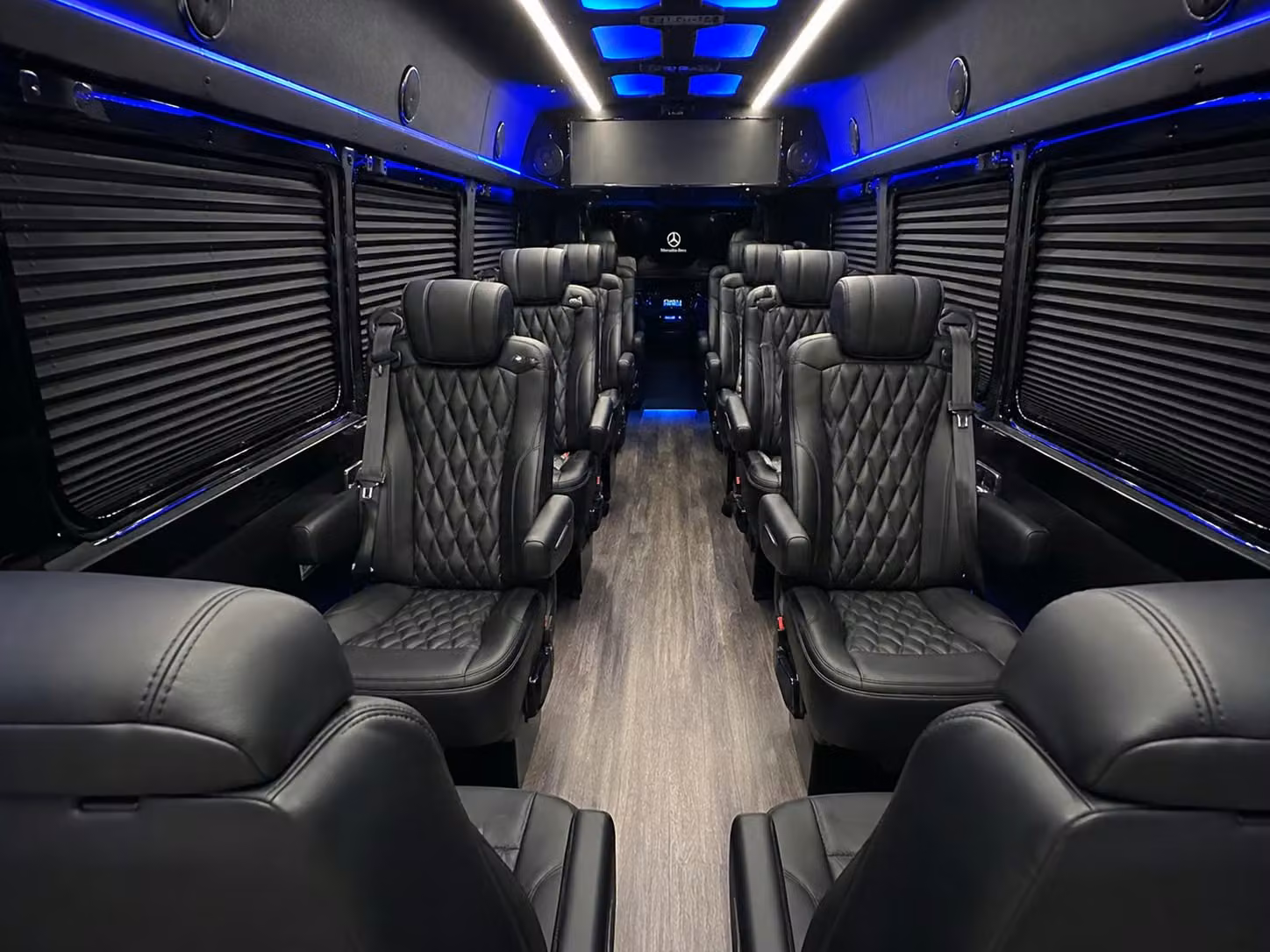 sprinter van with driver inside